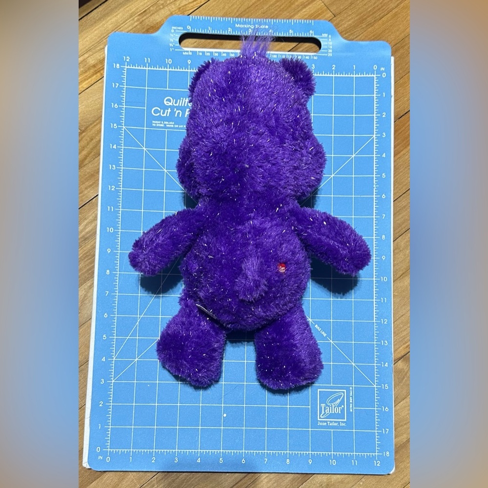 Care Bears 35th Anniversary Rainbow Heart Plush Bear Purple Glitter Limited
2017 - Picture 3 of 4